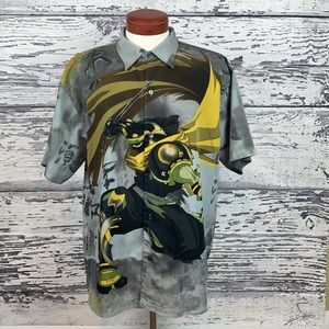 Japanese Anime Button Up Shirt - Size Large